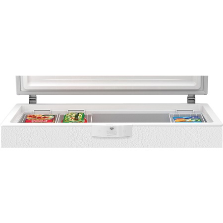 Lada frigorifica Beko HSM37540, 360 l, Clasa E, Conditii extreme, Fast Freezing, Securizare yala , Alb