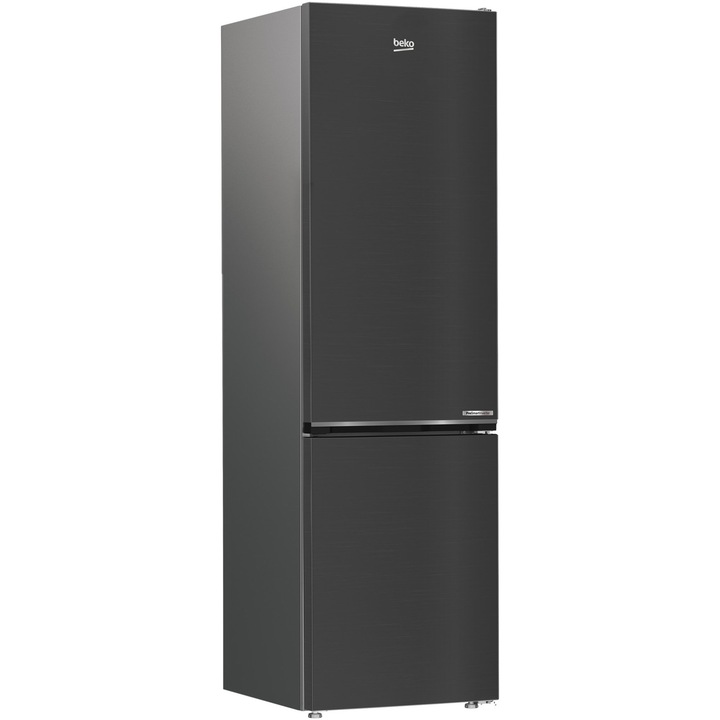 Combina frigorifica BEKO B7RCNA407HXBR1, 355 l, No Frost, Clasa B, AeroFlow, HarvestFresh, Compressor ProSmart Inverter, Dairy compartment, Quick Freeze, Max Store, H 203.5 cm, Inox