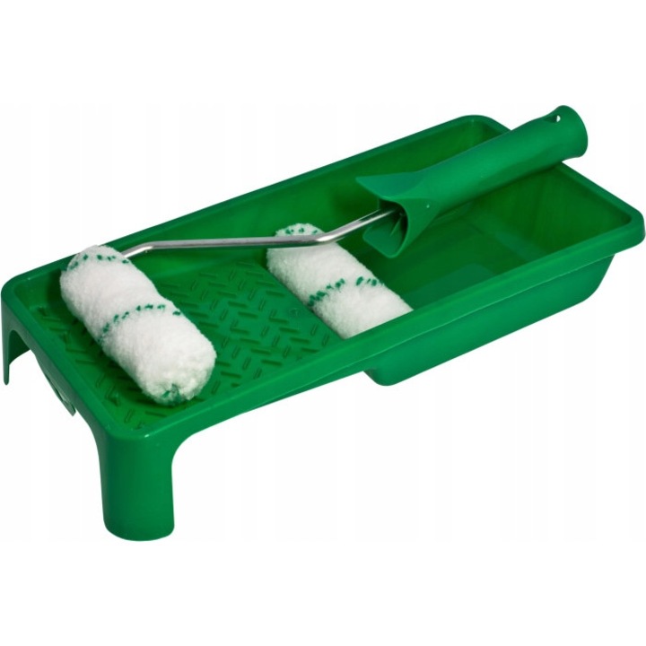 Set 2 accesorii vopsire, Stalco, 10cm, poliester, 15x29cm, verde