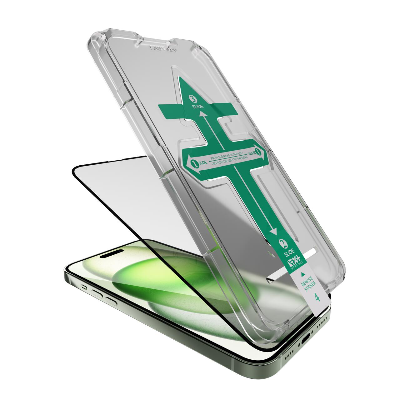 Folie de protectie Next One, All-rounder glass screen protector pentru iPhone 15 Plus