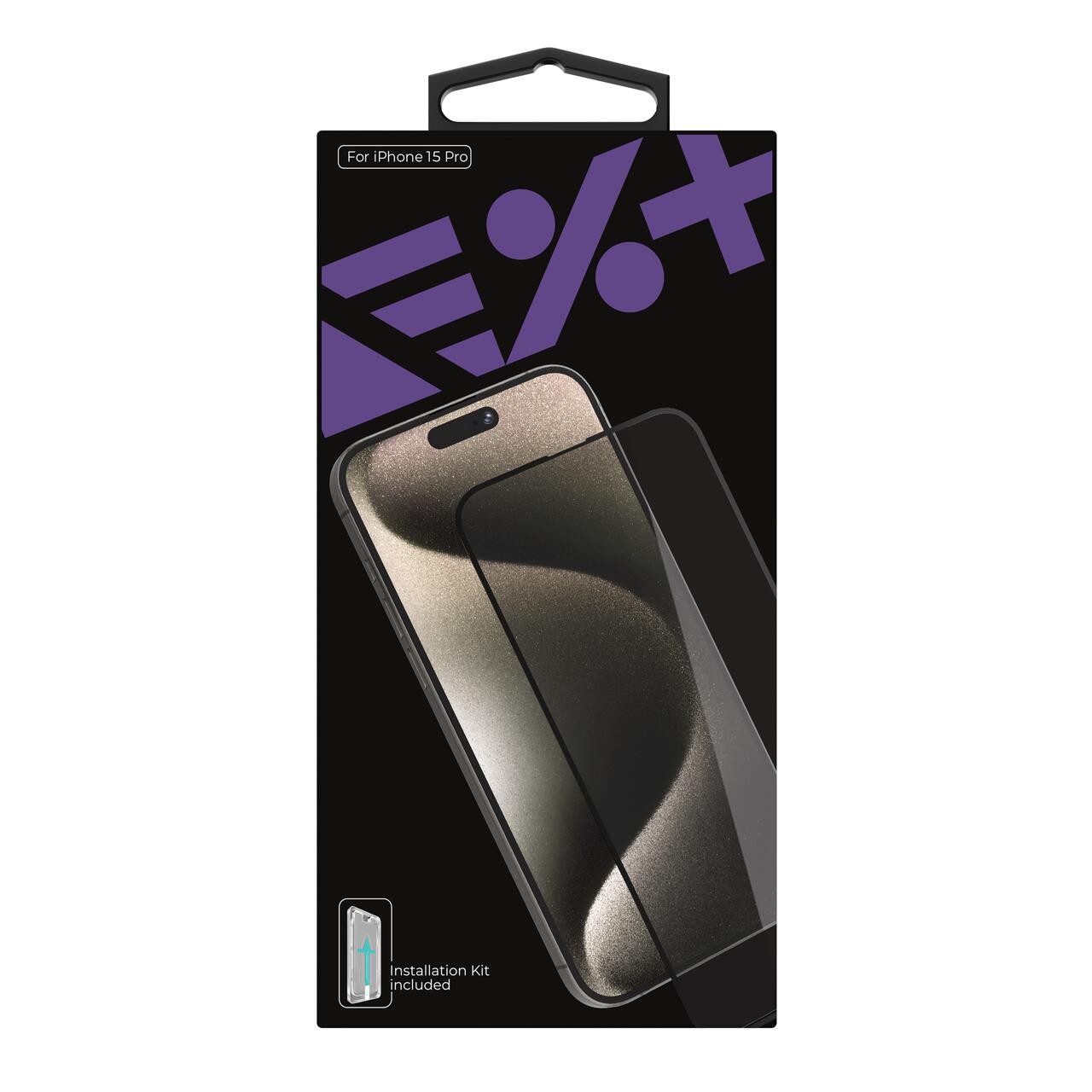 Folie de protectie Next One, All-rounder glass screen protector pentru iPhone 15 Pro