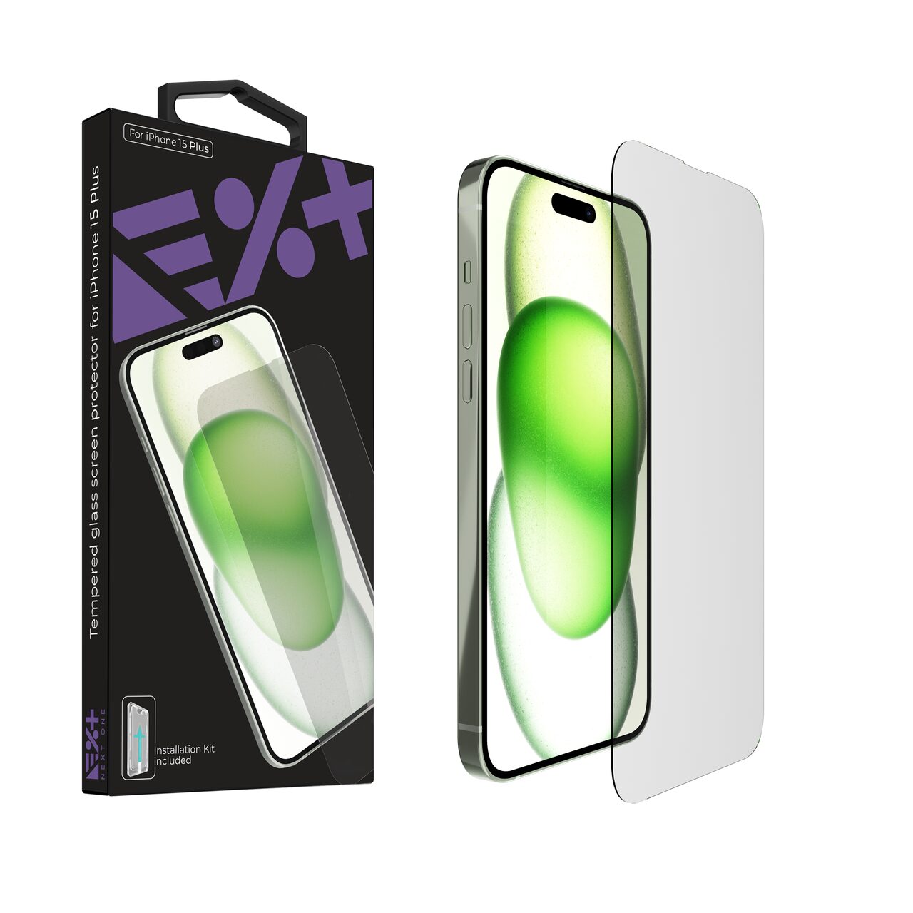 Folie de protectie Next One, Tempered glass screen protector pentru iPhone 15 Plus
