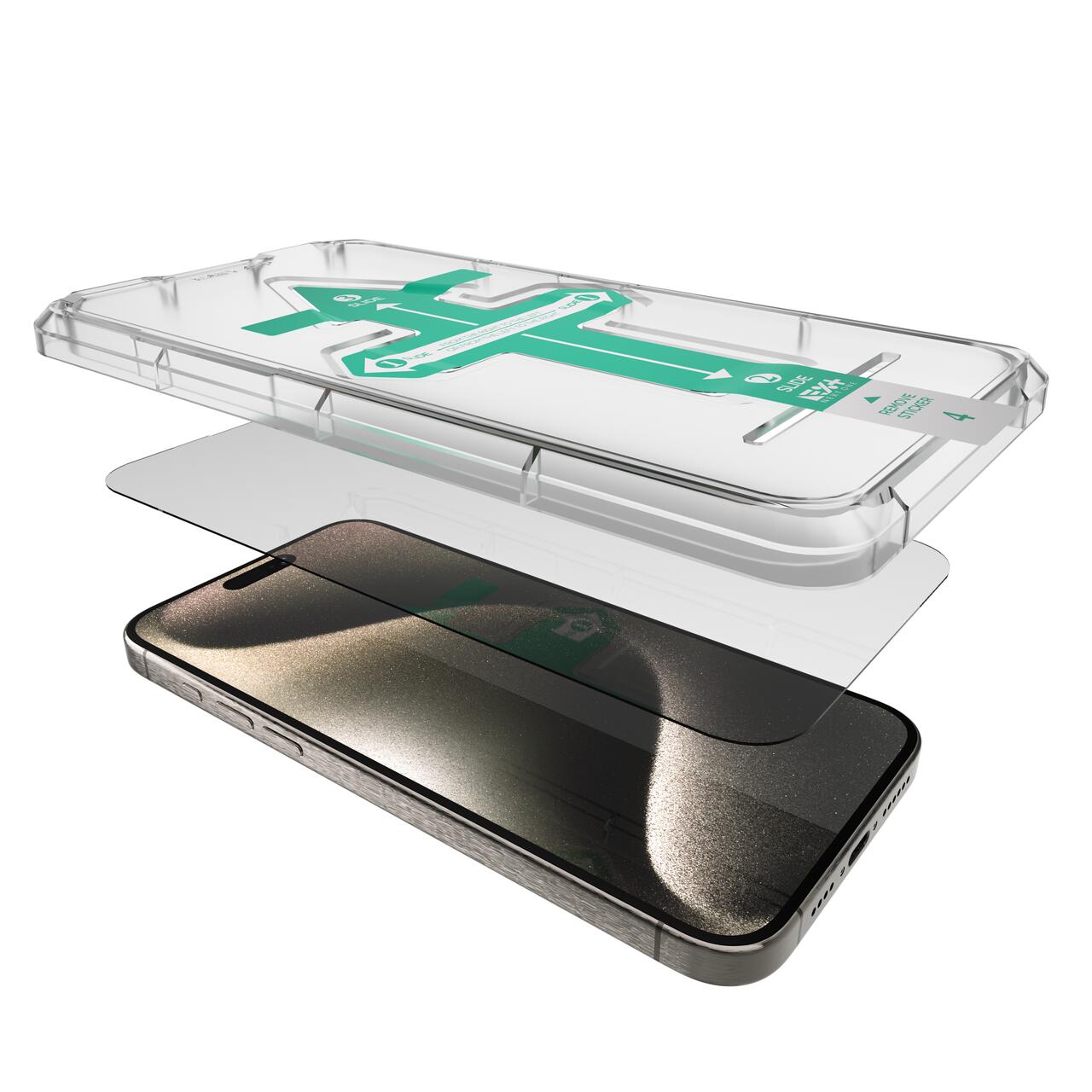 Folie de protectie Next One, Tempered glass screen protector pentru iPhone 15 Pro Max