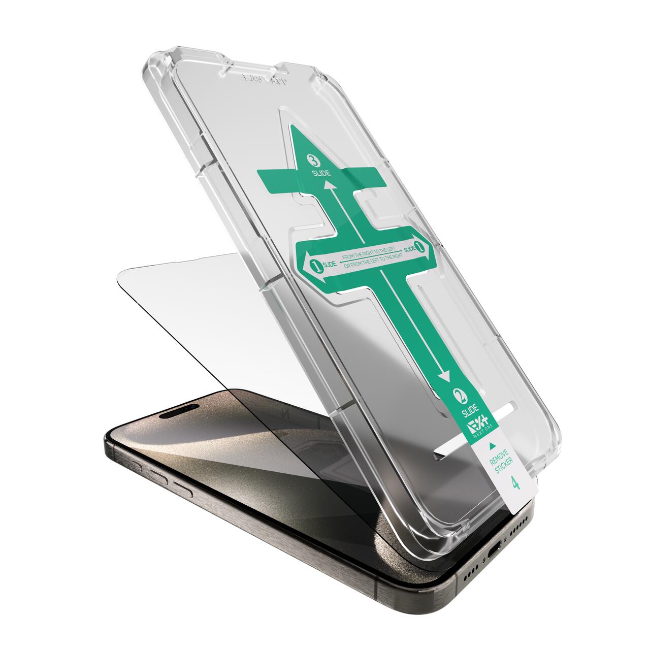Folie de protectie Next One, Tempered glass screen protector pentru iPhone 15 Pro Max