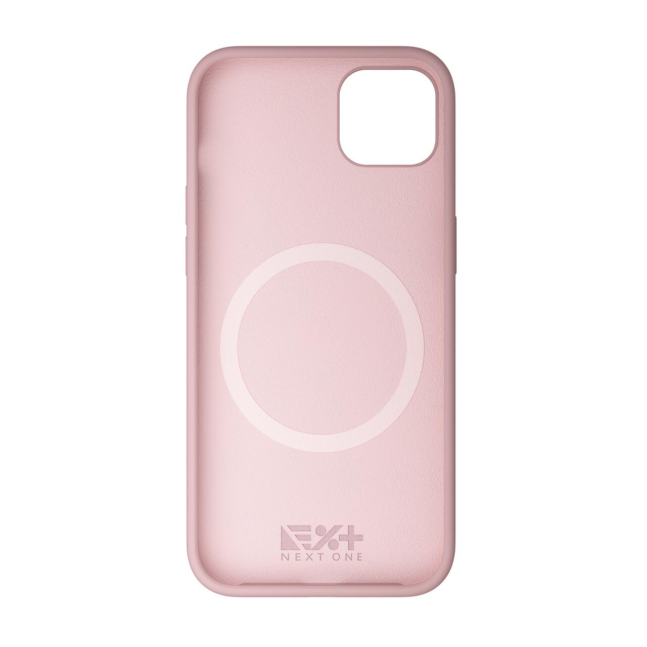 Husa de protectie Next One Silicone Case pentru iPhone 15, MagSafe compatible, Ballet Pink