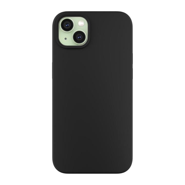 Предпазен калъф Next One Silicone Case за iPhone 15 Plus, Съвместим с MagSafe, Black