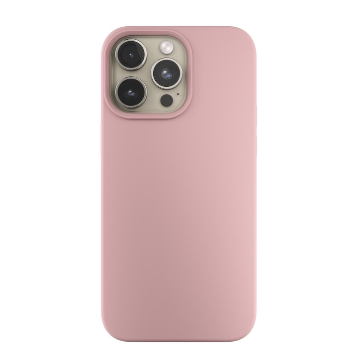 Предпазен калъф Next One Silicone Case за iPhone 15, Съвместим с MagSafe, Ballet Pink