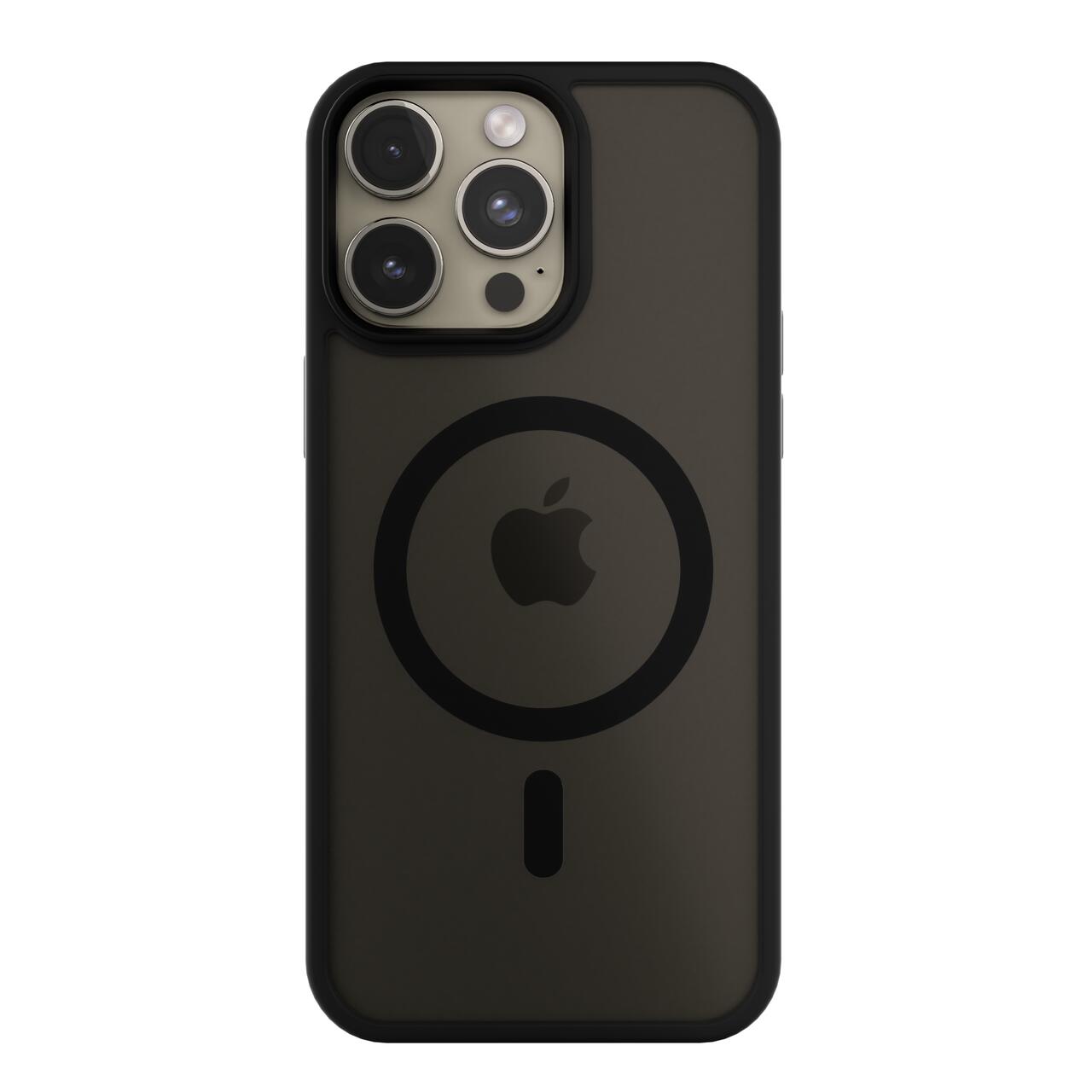 Husa de protectie Next One Mist Shield Case pentru iPhone 15 Pro, MagSafe Compatible, Black