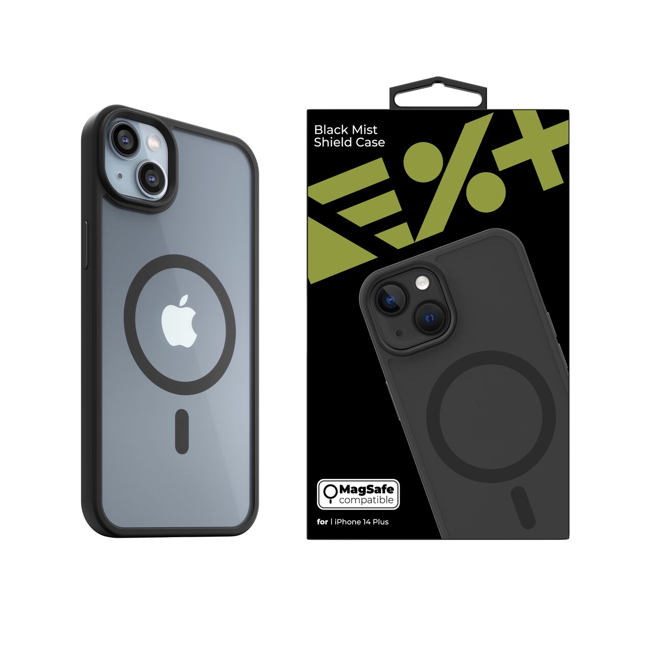 Husa de protectie Next One MagSafe Mist Shield Case pentru iPhone 14 Plus, Black