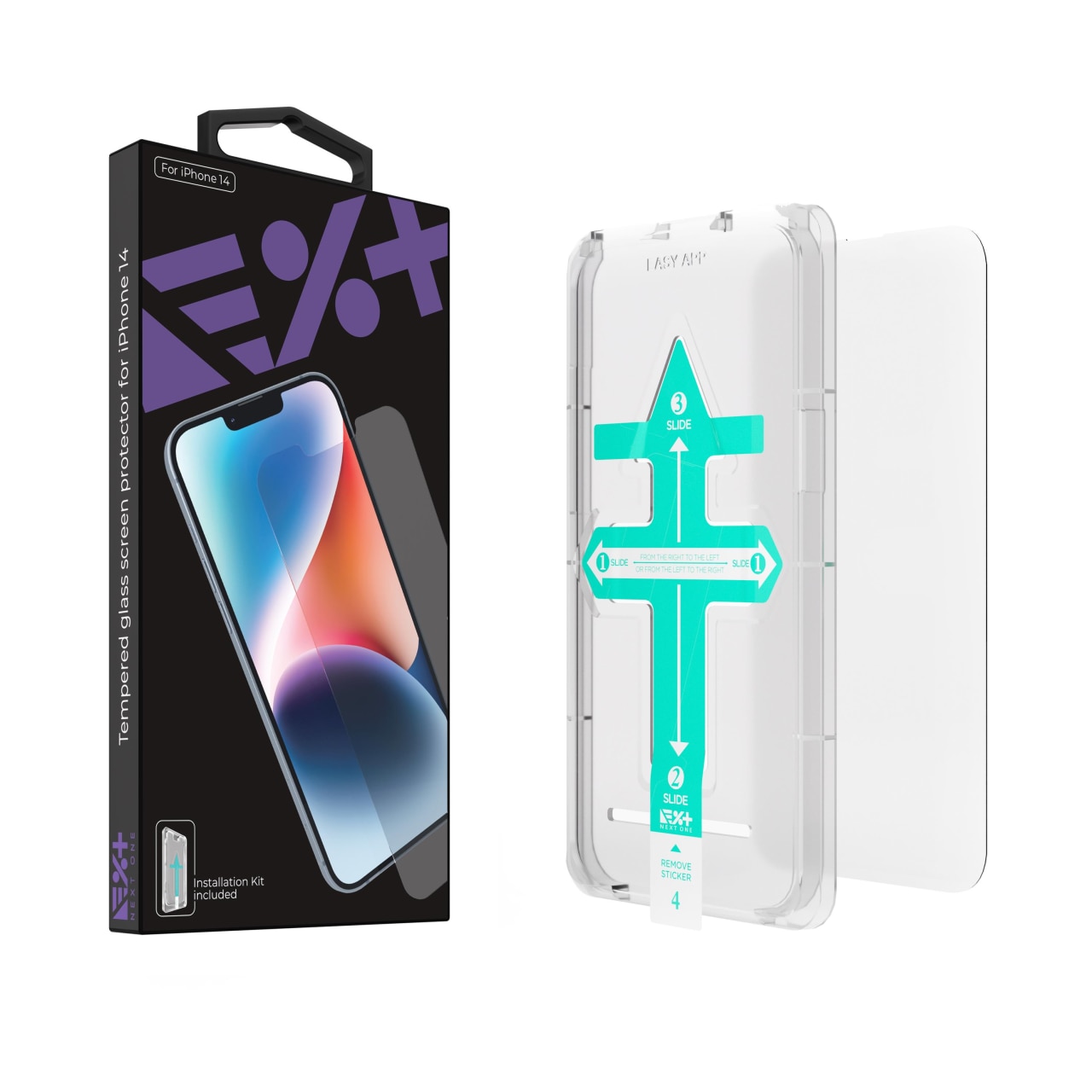 Folie de protectie Next One, Tempered glass screen protector pentru iPhone 14