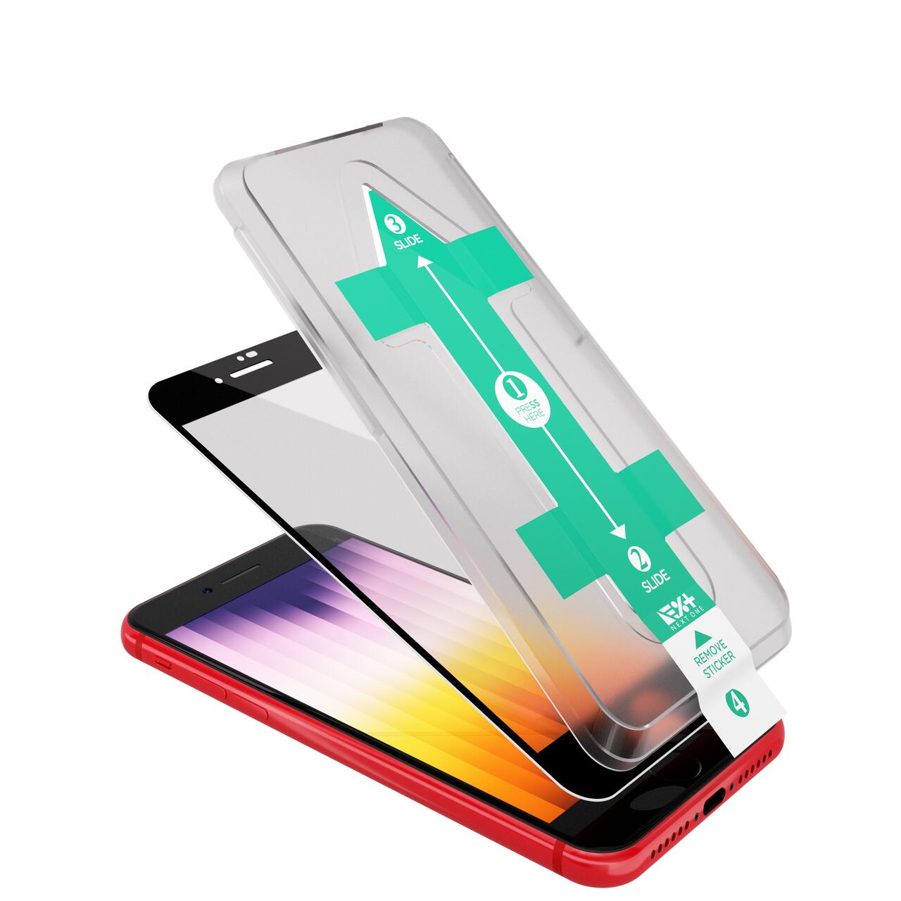 Folie de protectie Next One, 3D Glass Screen Protector pentru iPhone SE2 and SE3
