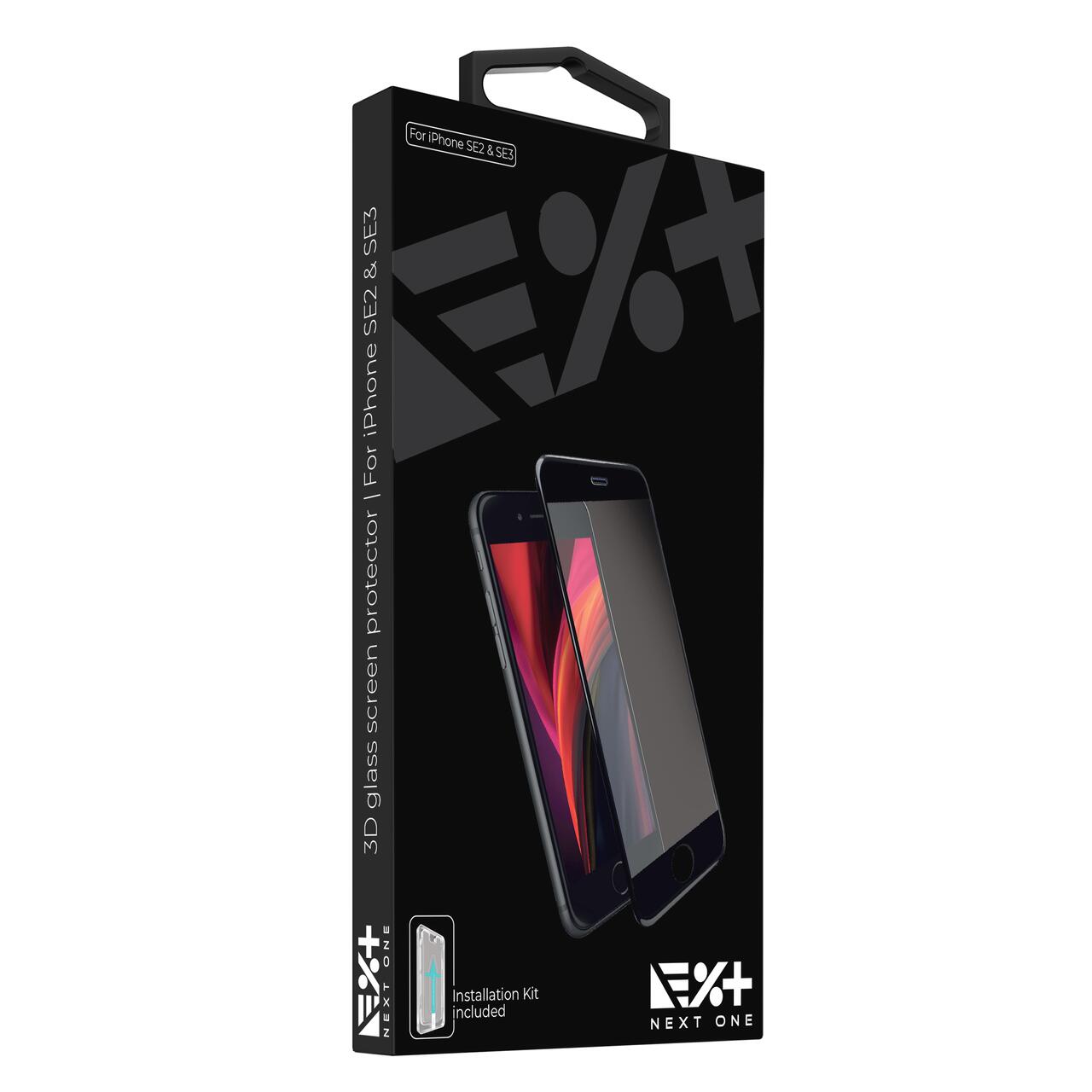 Folie de protectie Next One, 3D Glass Screen Protector pentru iPhone SE2 and SE3