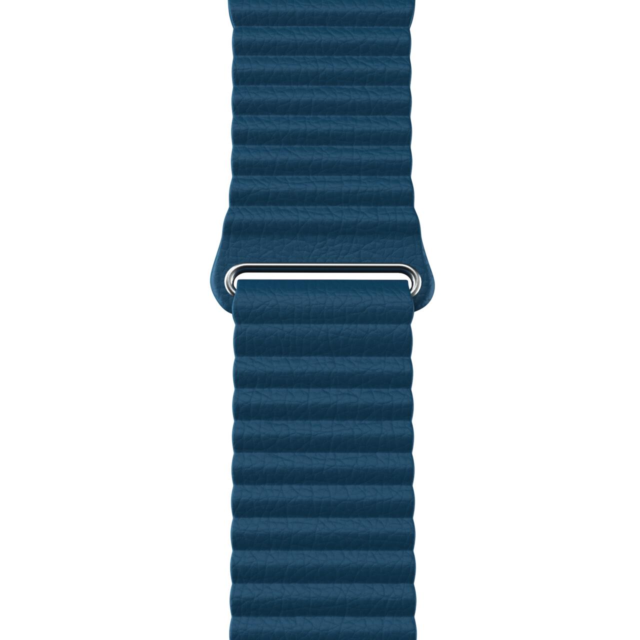 Curea Next One, Leather Loop pentru Apple Watch 42/44/45mm, Denim Blue