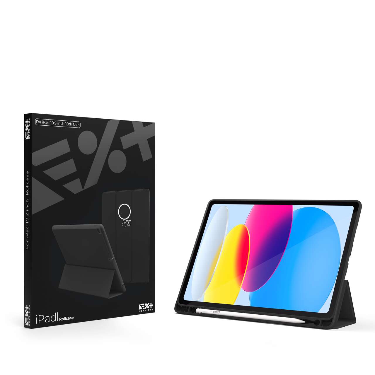 Husa de protectie Next One Rollcase pentru iPad 10.9inch (10th Gen), Black