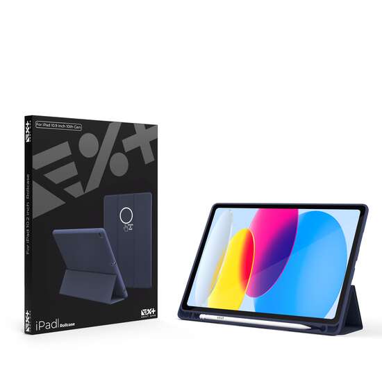 Husa de protectie Next One Rollcase pentru iPad 10.9inch (10th Gen), Royal Blue