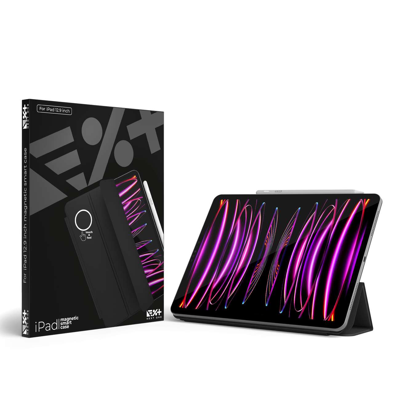 Husa de protectie Next One Magnetic Smart Case pentru iPad 12.9inch, Black