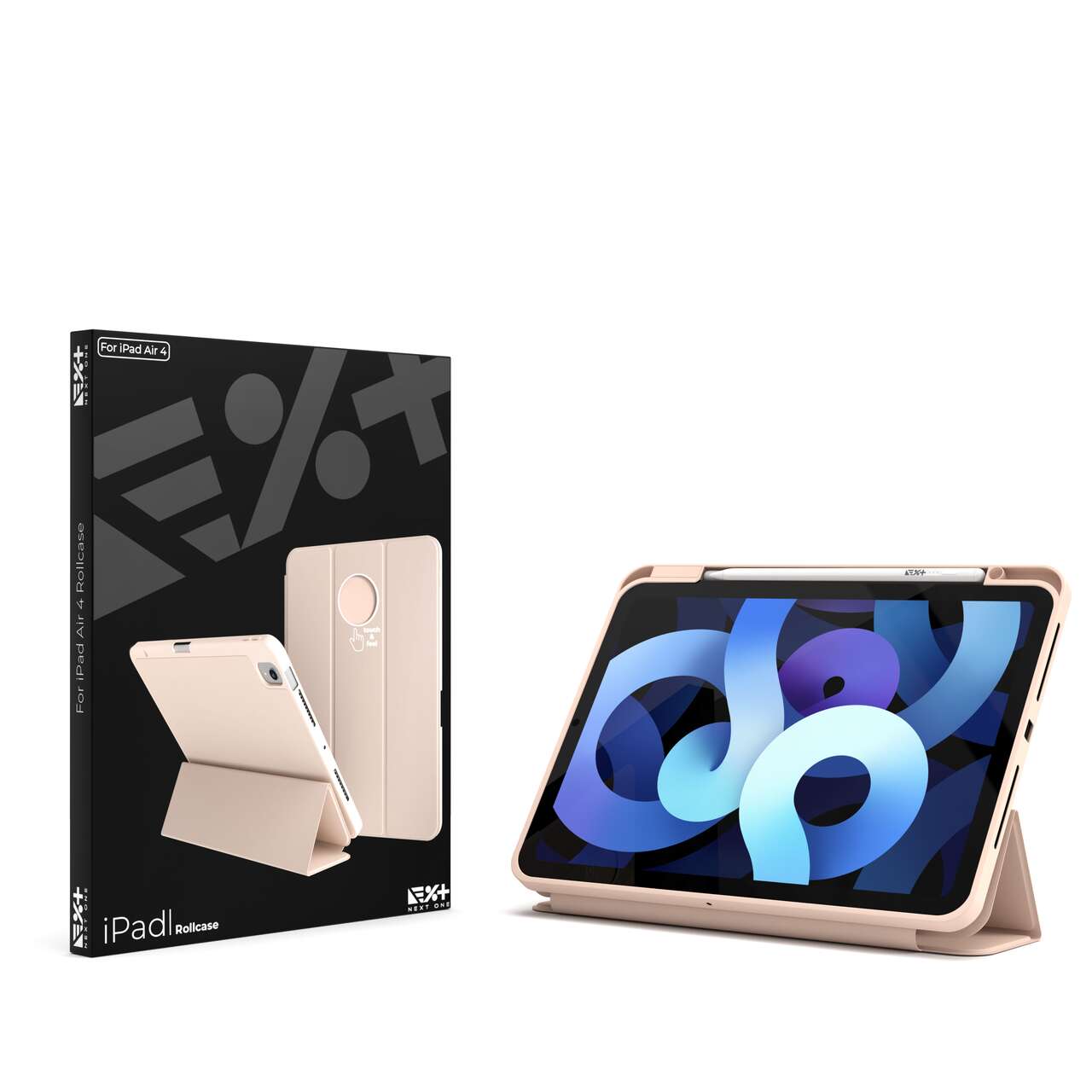 Husa de protectie Next One Rollcase pentru iPad Air 11" / iPad Air 10.9" (2020/2022), Ballet Pink