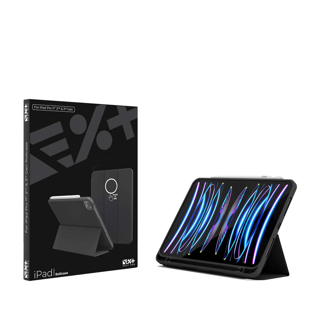 Husa de protectie Next One Rollcase pentru iPad 11inch, Black