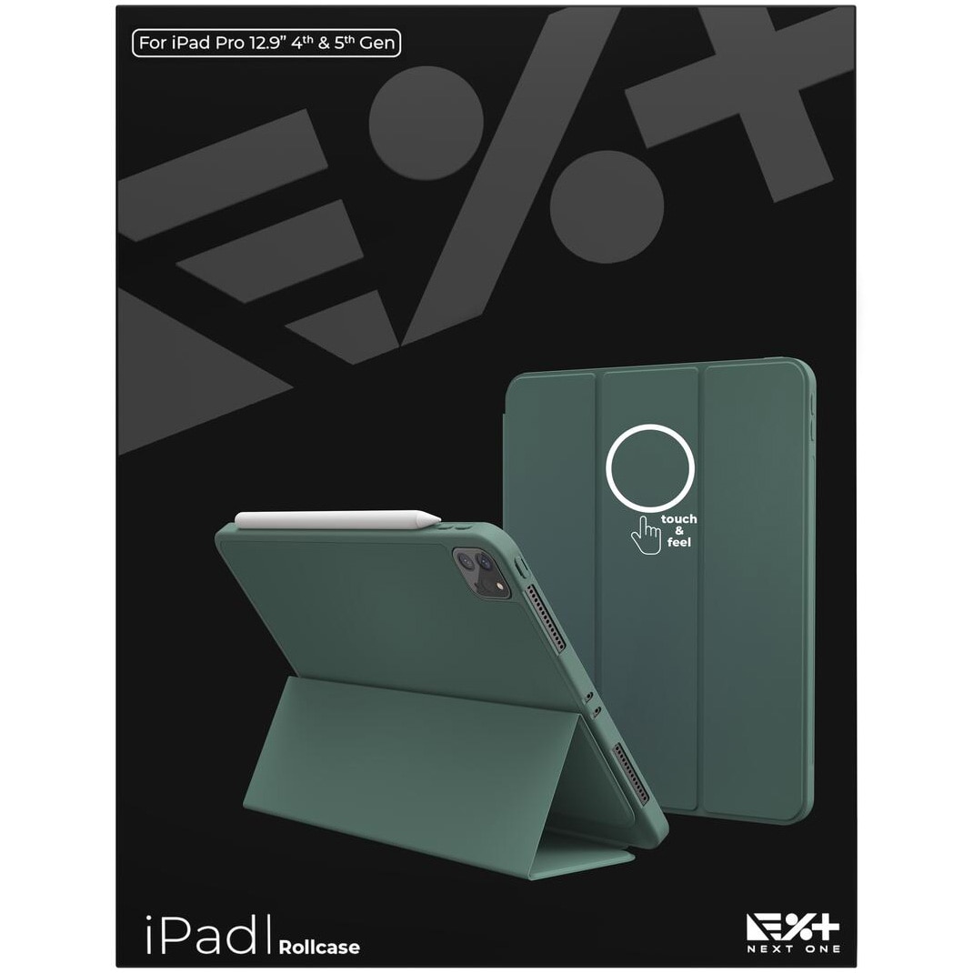 Husa de protectie Next One Rollcase pentru iPad 12.9inch, Leaf Green