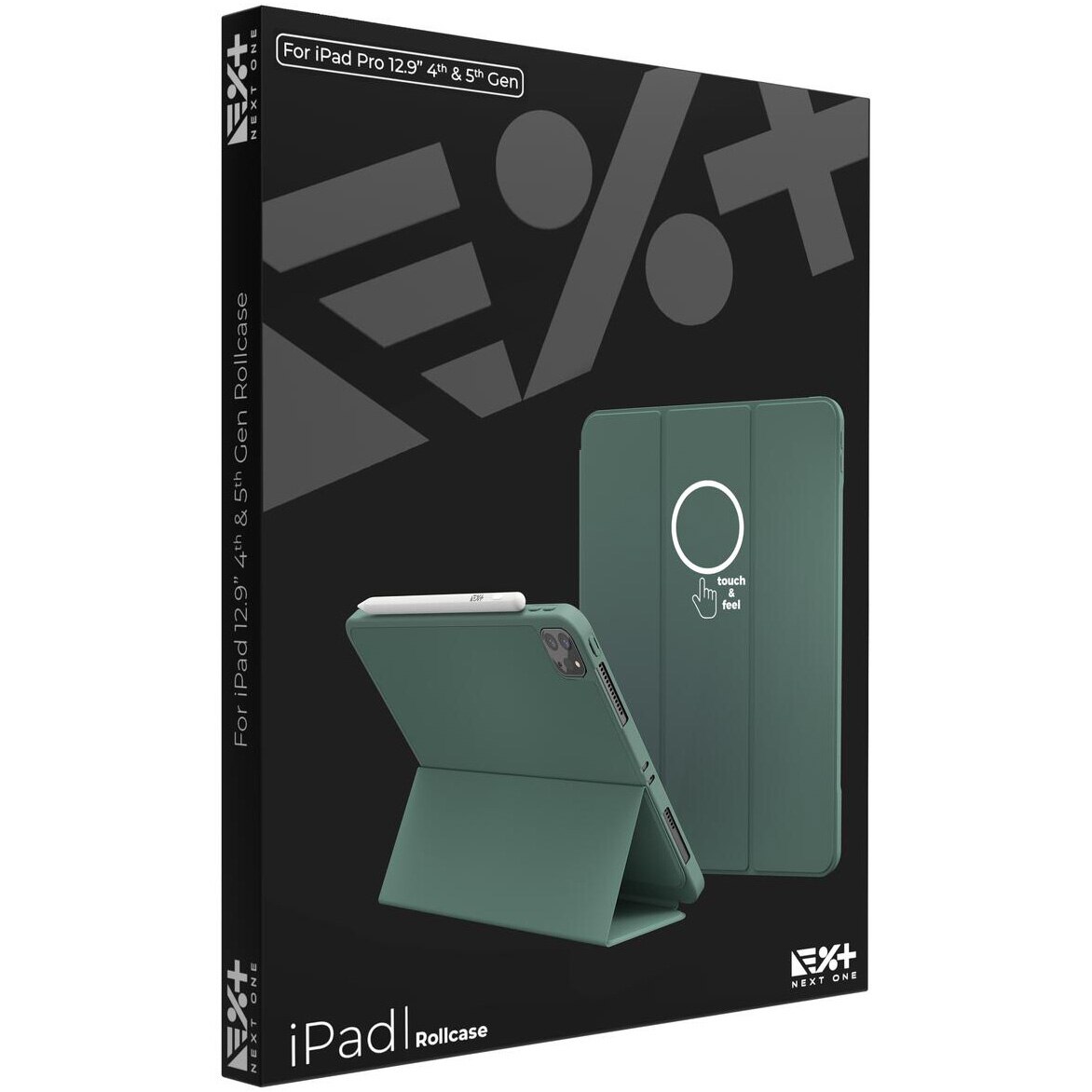 Husa de protectie Next One Rollcase pentru iPad 12.9inch, Leaf Green