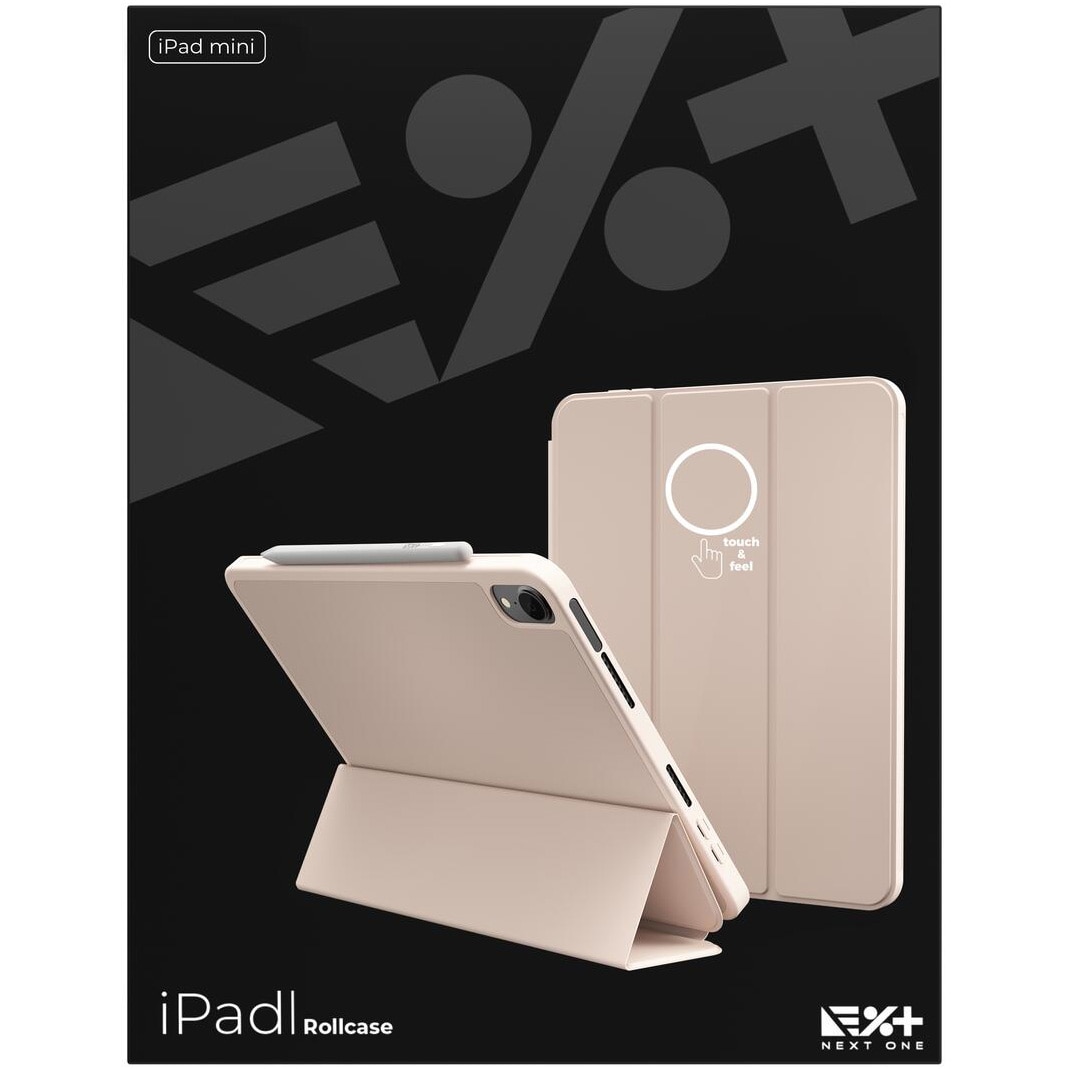 Husa de protectie Next One Rollcase pentru iPad Mini 6th Gen, Ballet Pink