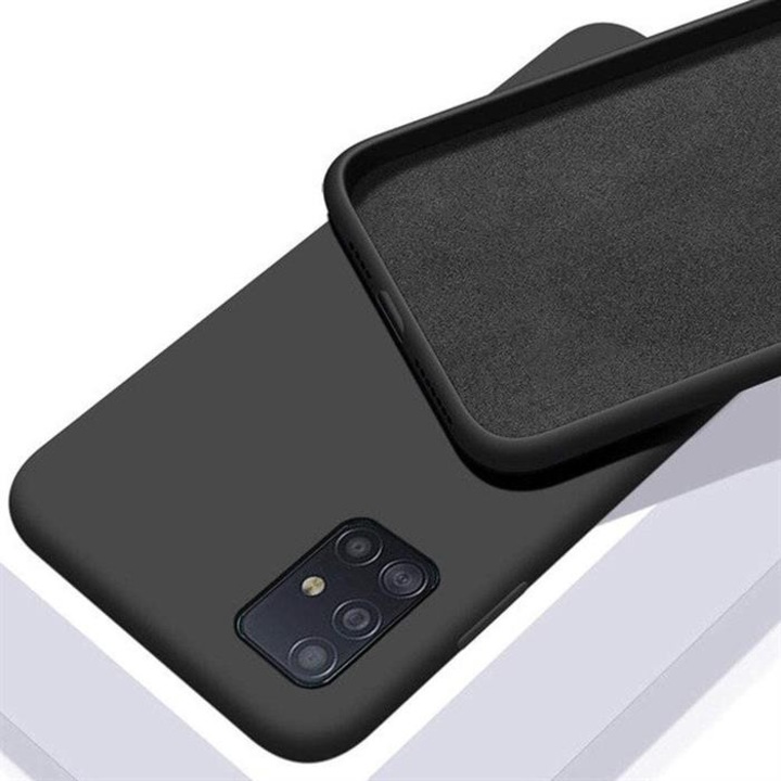 Premium szilikon tok, Huawei P40 Pro, Fekete