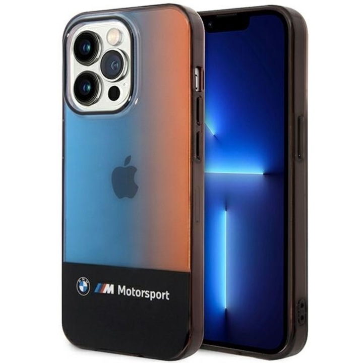 Etui BMW BMHCP14X22HMGK iPhone 14 Pro Max 6 "7" fekete fél tricolor tok