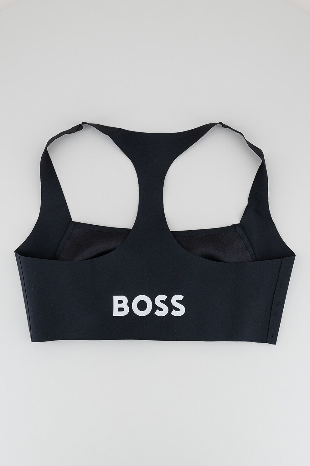 BOSS, Bustiera cu logo, Negru, L 