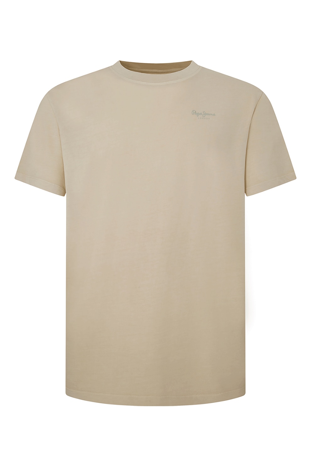 Pepe Jeans London, Tricou din bumbac cu logo discret Jacko, Maro camel, L