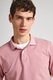 Pepe Jeans London, Тениска от памучно пике с яка, Розово, L