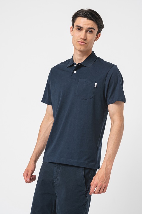 Pepe Jeans London, Bő fazonú galléros póló, Tengerészkék