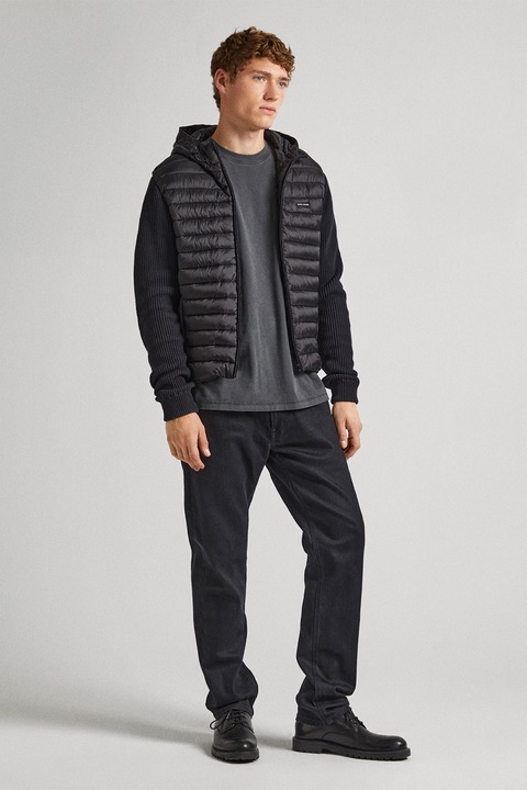 Pepe Jeans London, Яке с качулка, Черен