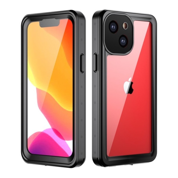 REDPEPPER vízhatlan / vízálló tok, AQUA (2 méterig, IP68, közepesen ütésálló, légpárnás sarok, logo kivágás) ÁTLÁTSZÓ Apple iPhone 13 mini