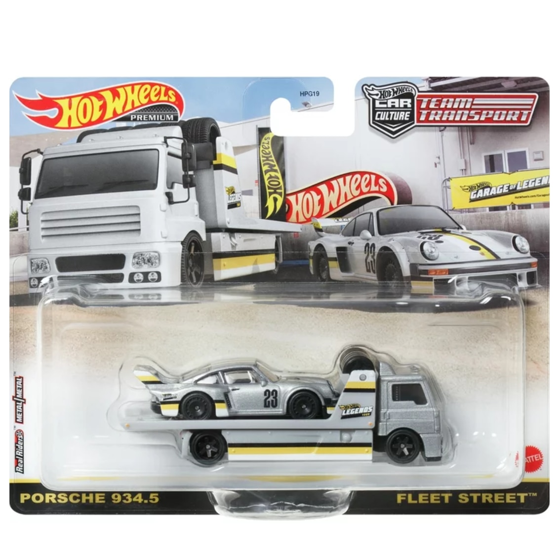 Hot Wheels Team Transport 4台セット Porsche Set Masinute Hot Wheels Premium, Porsche 935.4 & Fleet Street