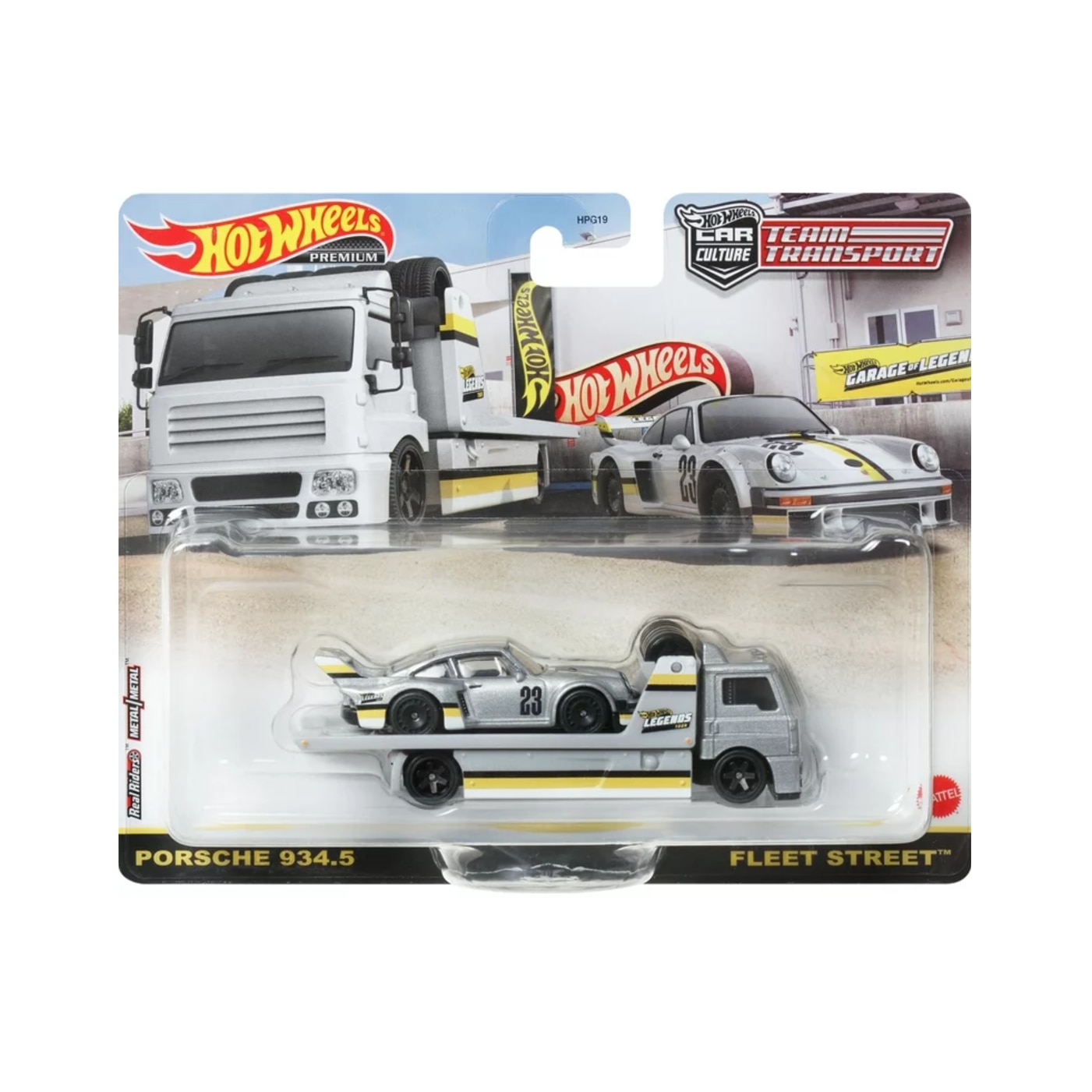 Set Masinute Hot Wheels Premium, Porsche 935.4 & Fleet Street, Legends  Tour, Team Transport, Gri 1:64 - eMAG.ro