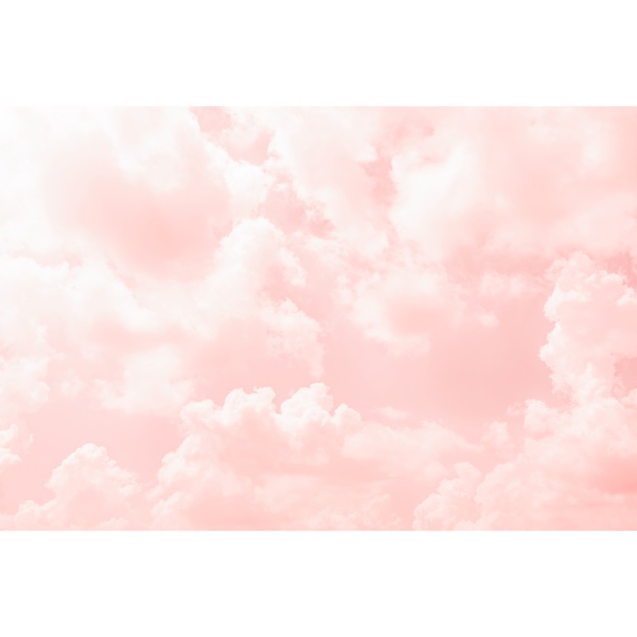 Fototapet fara imbinari H 250 cm x L 400 cm Cer Roz