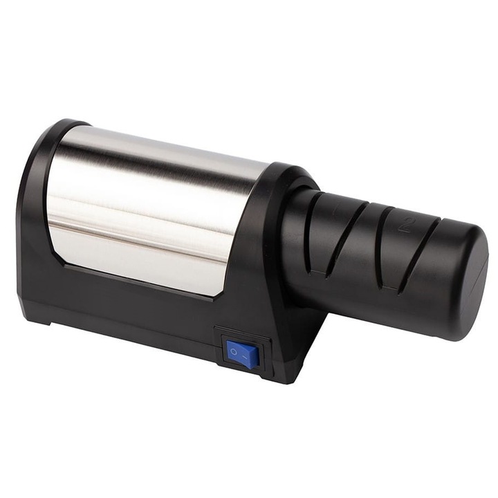 Depox® elektromos késélező, Power Sharpener, 2 fokozat, fekete