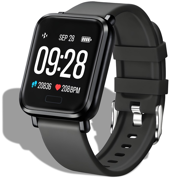 SmartWatch 1.3" дисплей, Bluetooth обаждания, известия за обаждания и социални мрежи, мониторинг на сърдечната честота и кръвното налягане