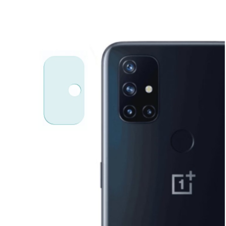 Folie de protectie camera compatibila cu OnePlus Nord N100, 9H, Transparent
