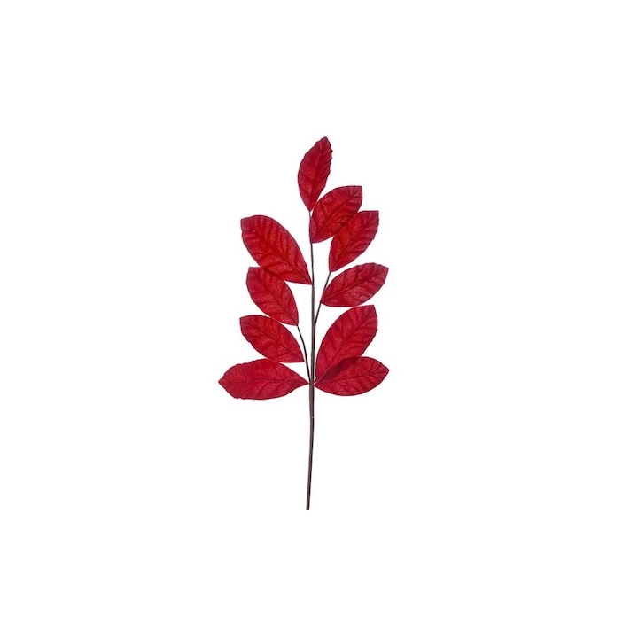 Ramura decorativa de Craciun, 65 cm, Rosu