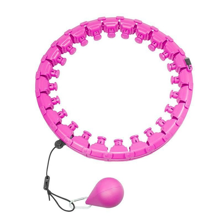 Hula hoop karika, 103 cm, rózsaszín, OEM