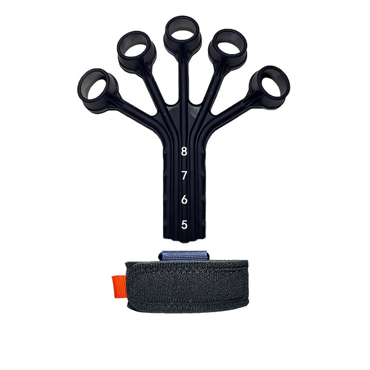 Antrenor de exercitiu pentru degete, Silicon, Negru