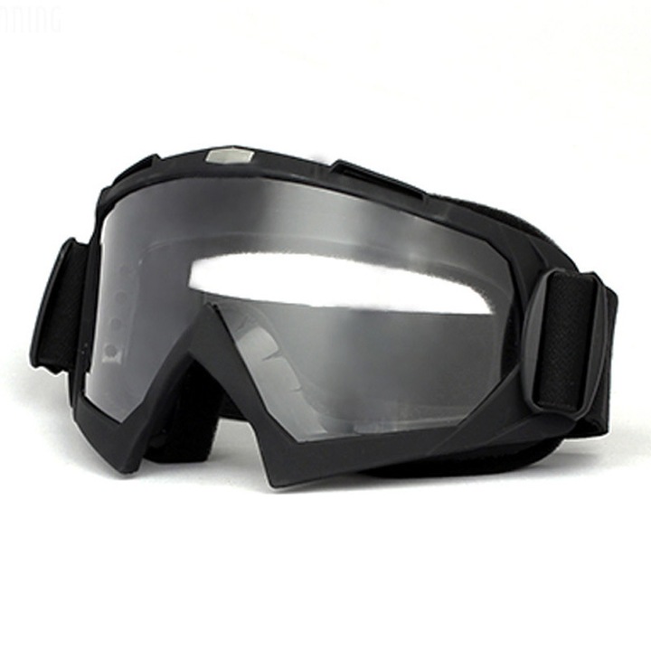 Ochelari de protectie, TPU, 175x75x35 mm, Transparent/Negru