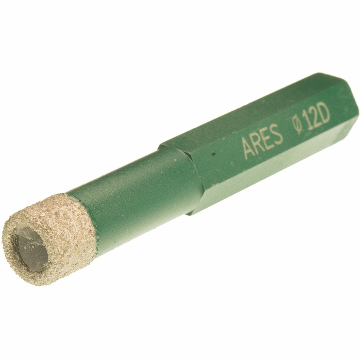 Carota diamantata ceramica ARES CERAMIX R-DRY 12 mm HEXA - 102CX12HEXA
