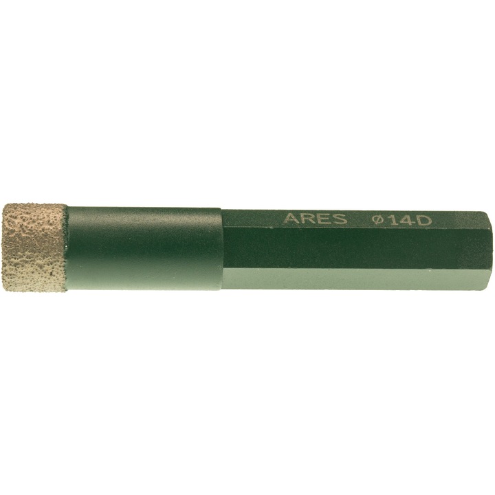 Carota diamantata ceramica ARES CERAMIX R-DRY 14 mm HEXA - 102CX14HEXA