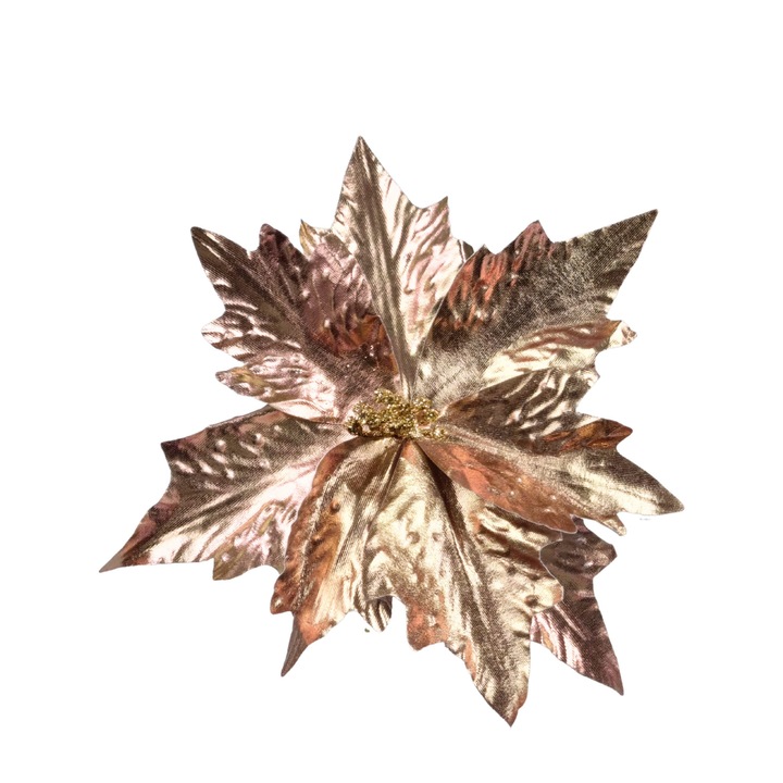 Craciunita artificiala Metalizata Rose Gold Ø 26cm