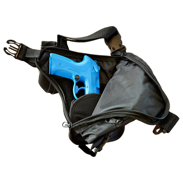 Кобур за оперативен тактически пистолет AKAR TRIDENT, черен, за дискретно носене на вашето оръжие, приема повечето пистолети, Glock, Beretta PX4 Storm, Springfield XD-9, HS 9, 9×19 Parabellum, Walther P99, CZ P-07, CZ P -09 , CZ P-10