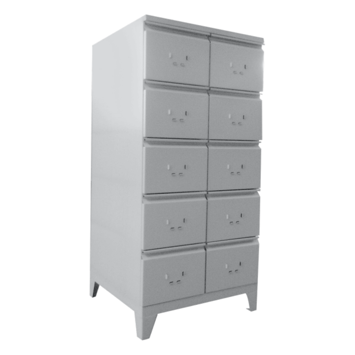 Clasificator metalic cu 2x5 sertare 690x650x1417 MINOLEX