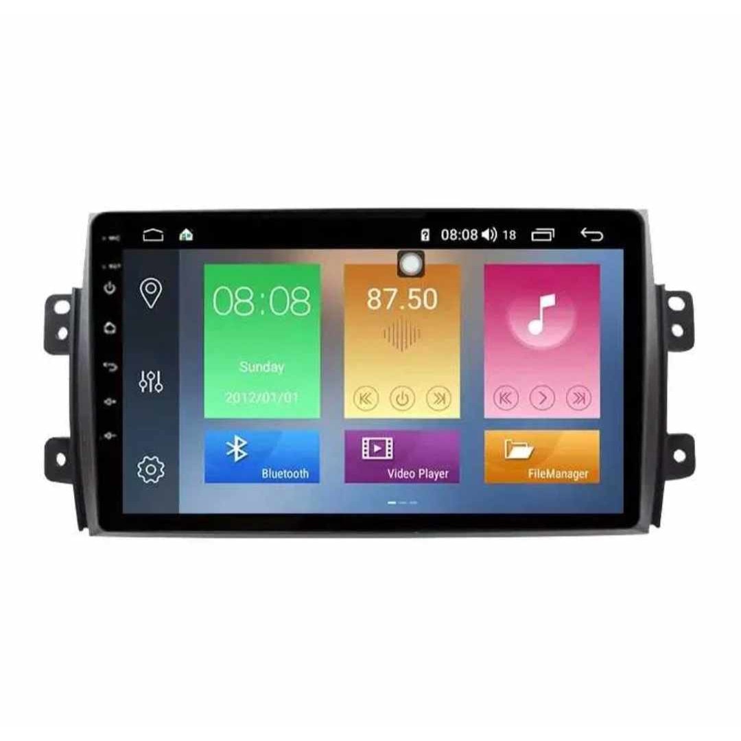 Android Autoradio 2 Din für Suzuki SX4 2006-2013 FIAT Sedici 2005-2014 mit Wireless Apple Carplay Android Auto Navi GPS 9 Zoll Touchscreen Autoradio mit Bluetooth FM/RDS USB/DAB /HiFi Rückfahrkamera