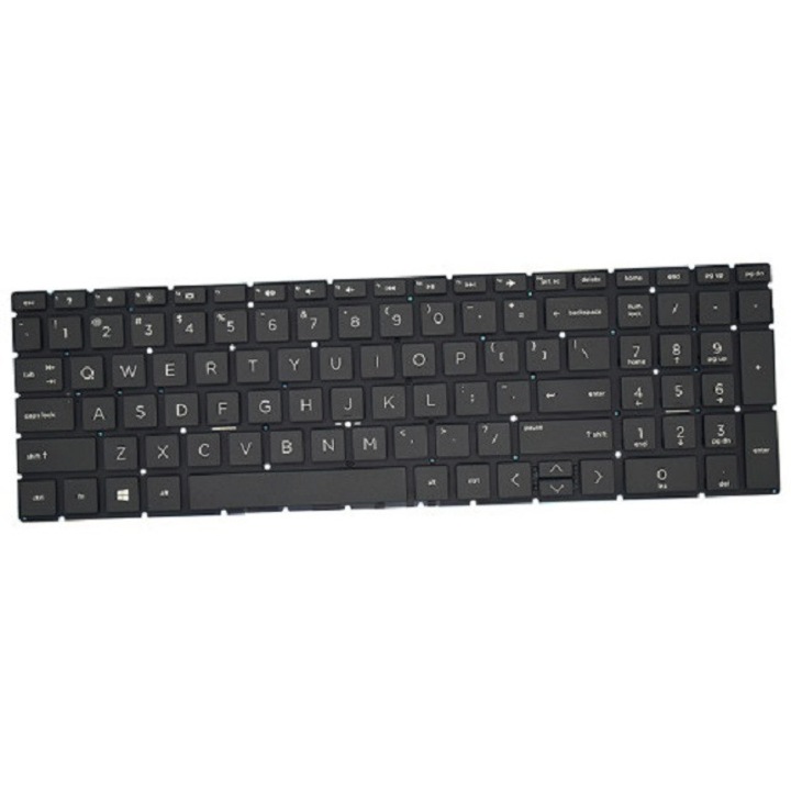 Клавиатура за лаптоп за HP 15-DA 15-DB 15-DX 15-DB0030NR 15-DB0031NR, международна подредба, черна
